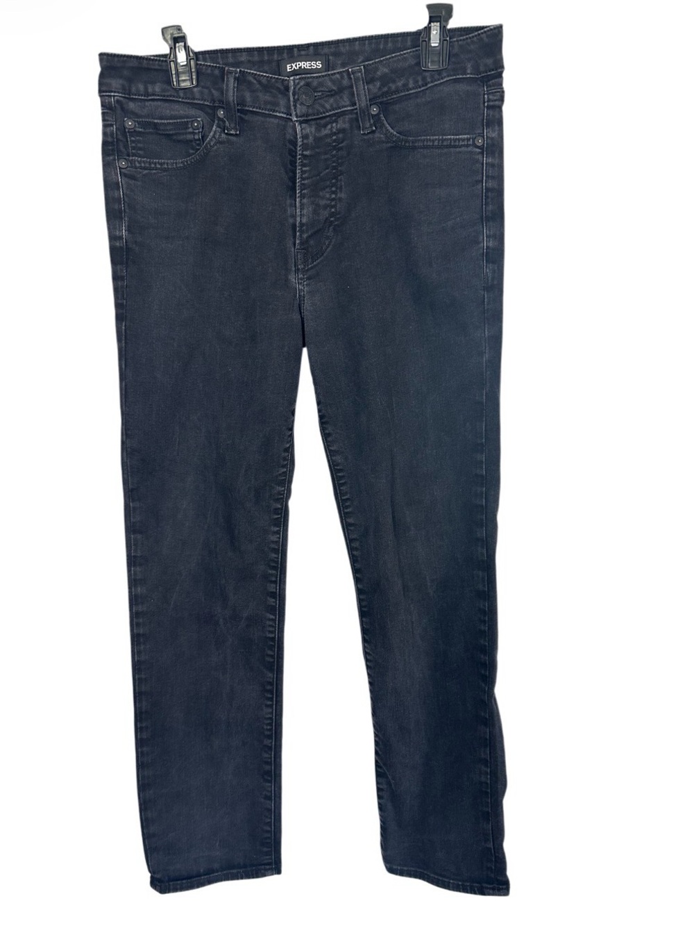 Express Men's Slim Straight Jeans in Deep Indigo